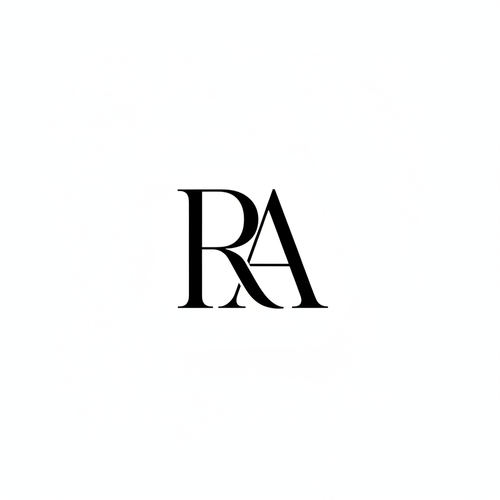 RA Monogram - White Background